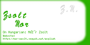 zsolt mor business card